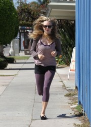 Amanda Seyfried Jogging in Los Angeles