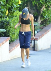 Elisabetta Canalis Jogging in Los Angeles