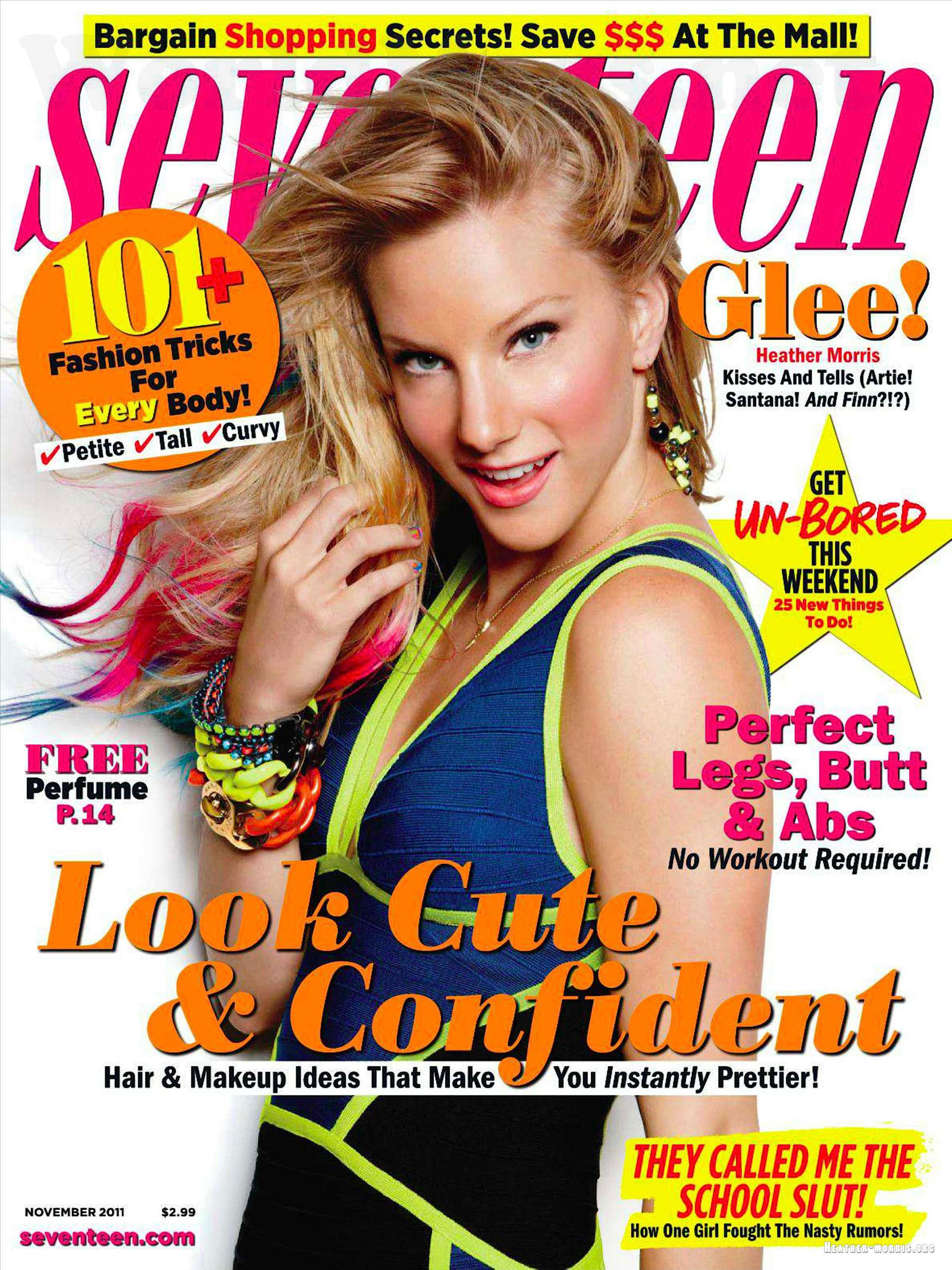 Heather Morris in Seventeen Magazine, November 2011 Issue