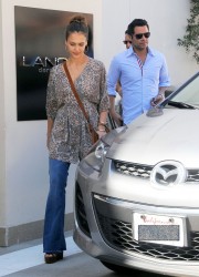 Jessica Alba at Lancer Dermatology in Beverly Hills