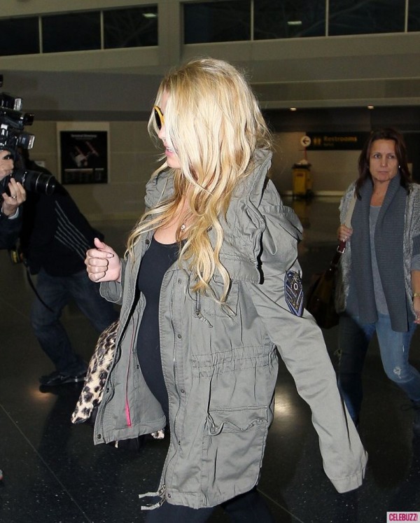 Jessica Simpson at JFK Airport