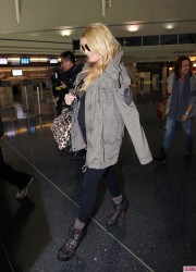 Jessica Simpson at JFK Airport