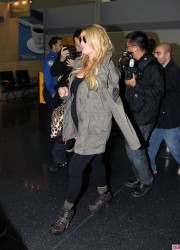 Jessica Simpson at JFK Airport