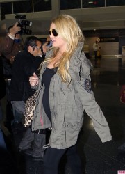 Jessica Simpson at JFK Airport
