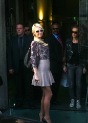 Paris Hilton Arrives at Hotel