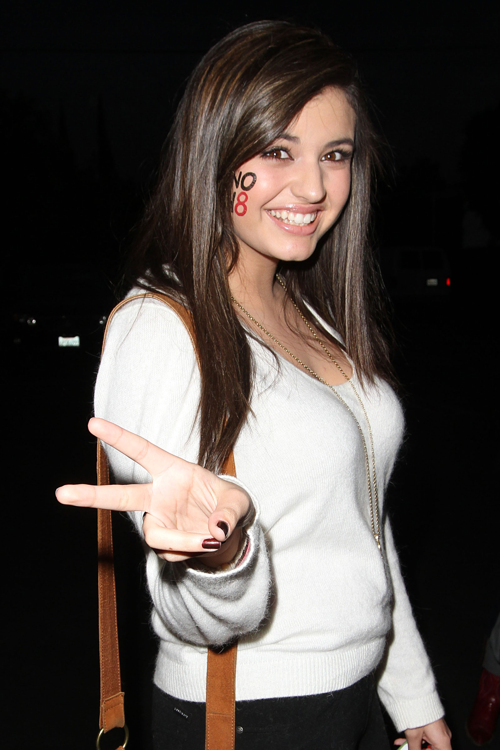 Rebecca Black Supports NOH8 Campaign in Los Angeles - HawtCelebs