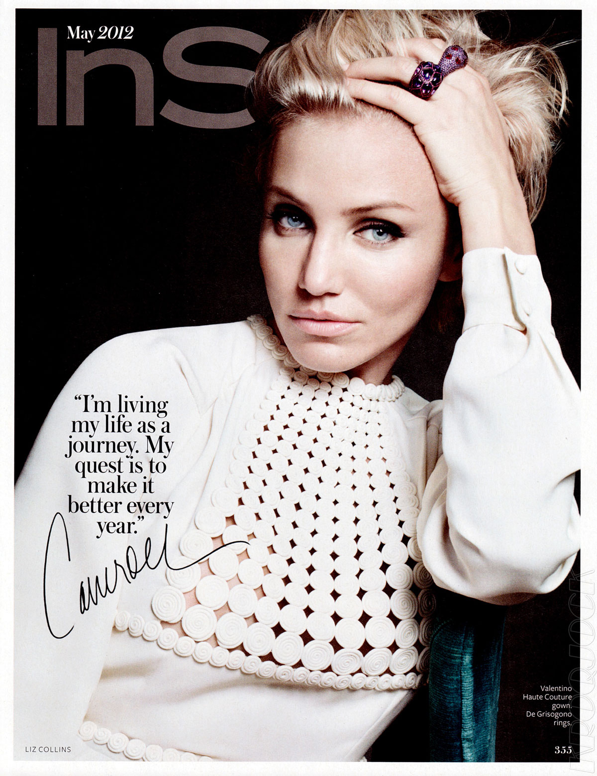 CAMERON DIAZ in InStyle Magazine May 2012 Issue 9