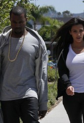 KIM KARDASHIAN and Kanye West