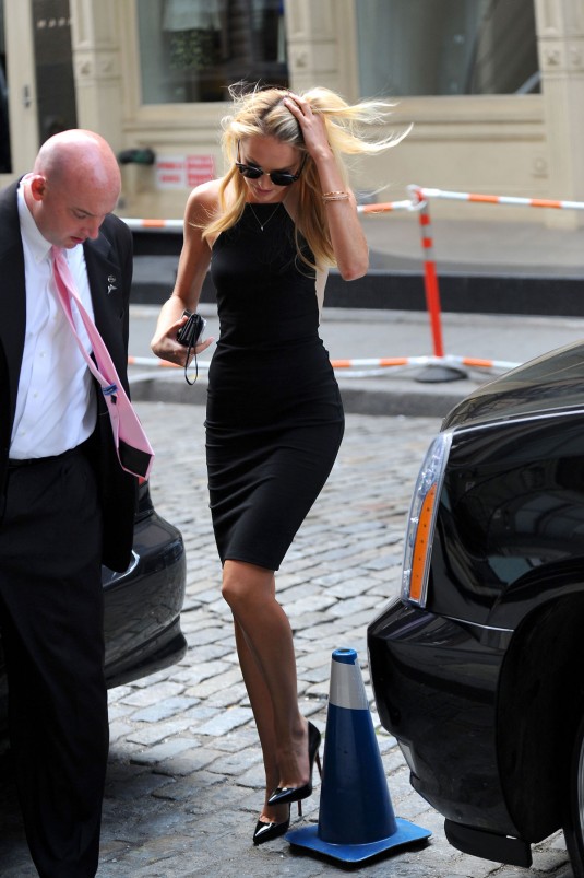 CANDICE SWANEPOEL in Tight Dress Out and About in Soho