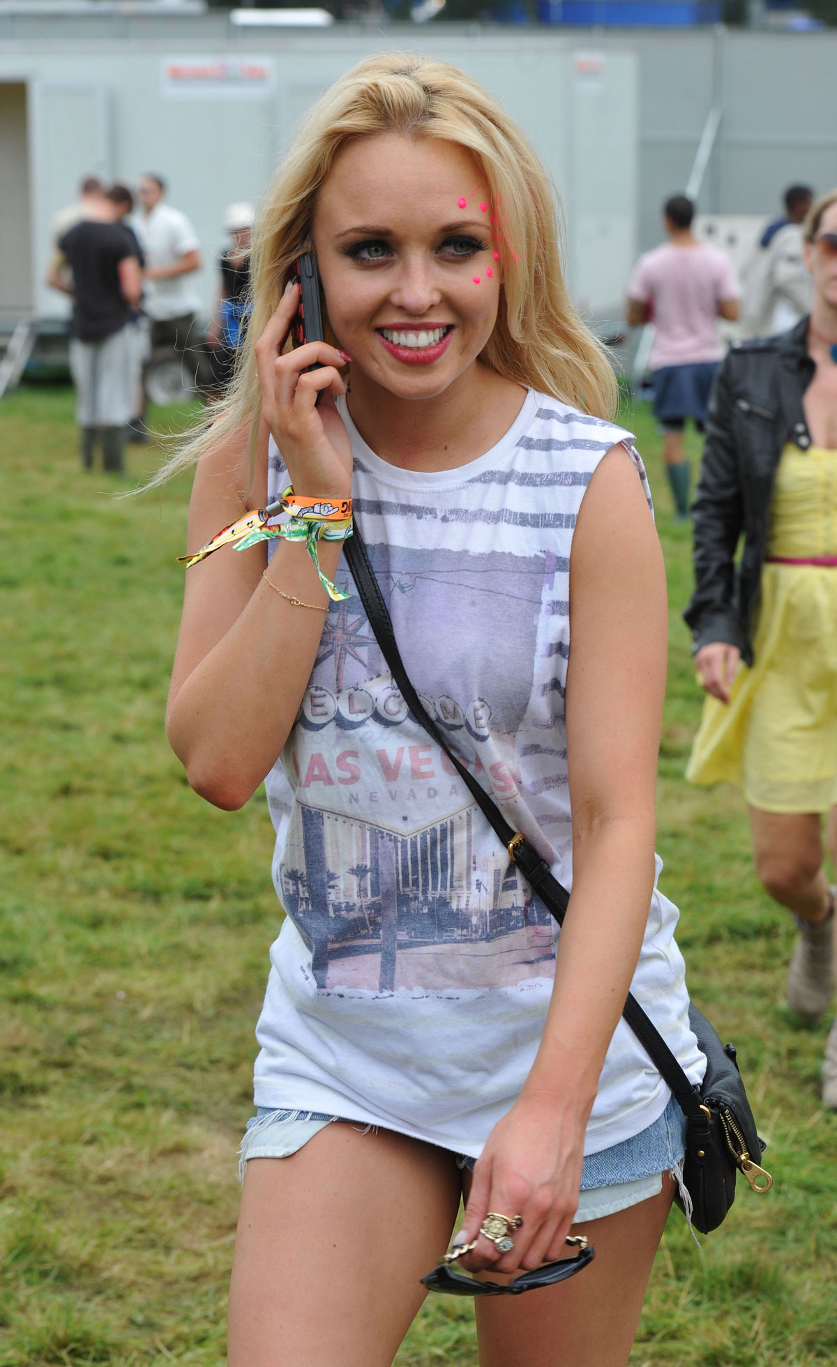 JORGIE PORTER and HOLLY WESTON at the V Festival in Staffordshire - HawtCelebs