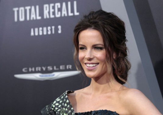 KATE BECKINSALE at Total Recall Premiere in Hollywood