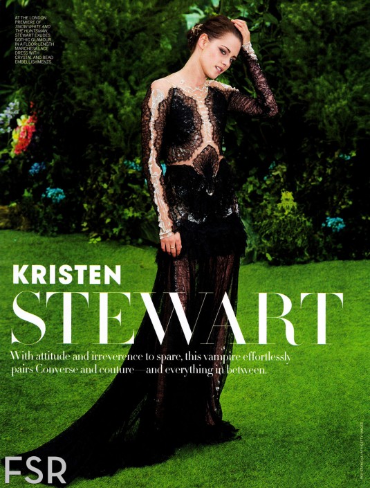 KRISTEN STEWART in Vogue Best Dressed Edition, December 2012 Issue: