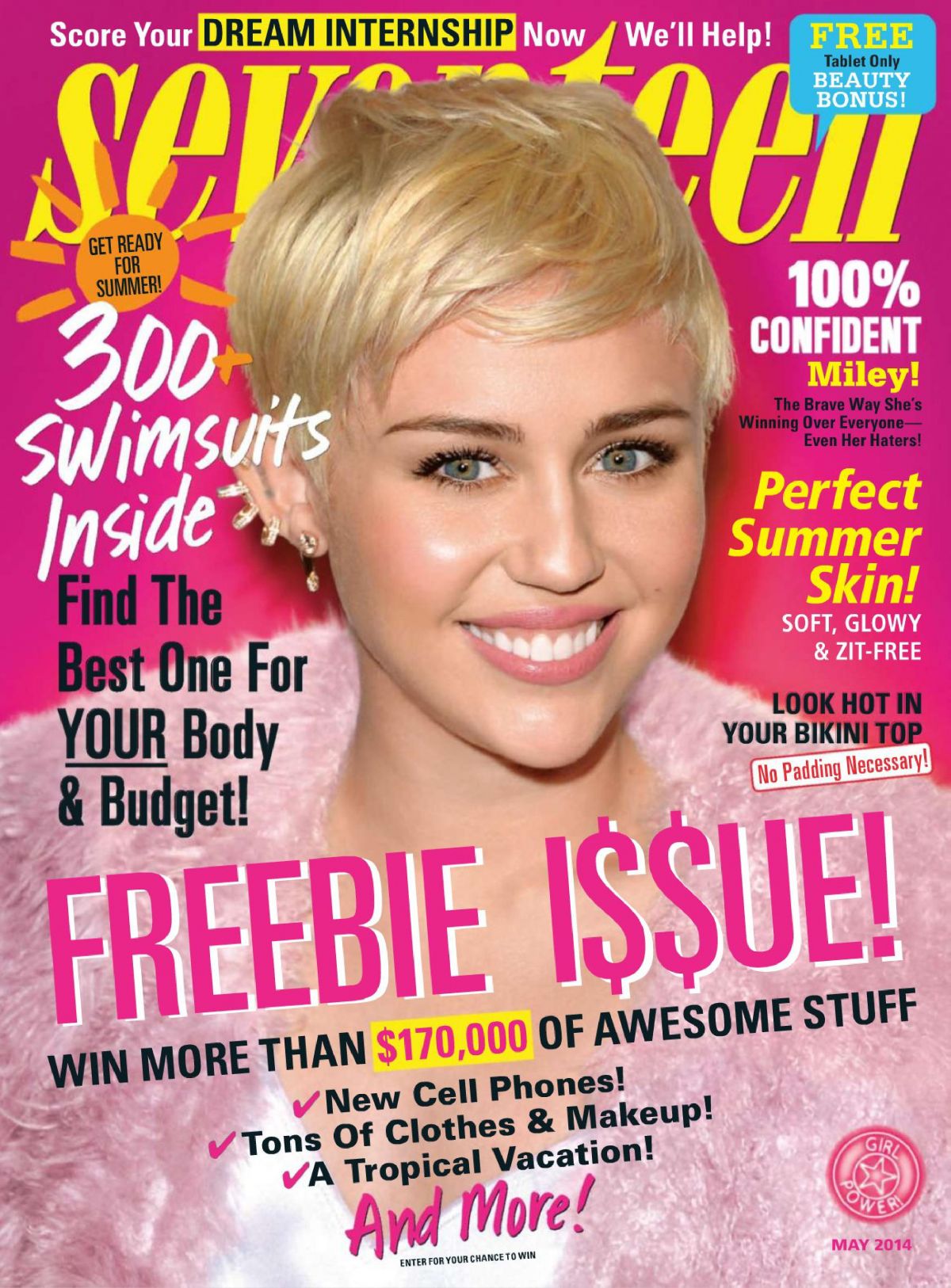 Miley Cyrus In Seventeen Magazine May 2014 Issue Hawtcelebs