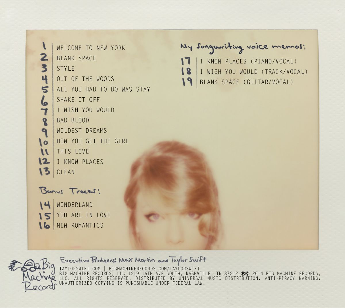 Image result for taylor swift album cover 2014