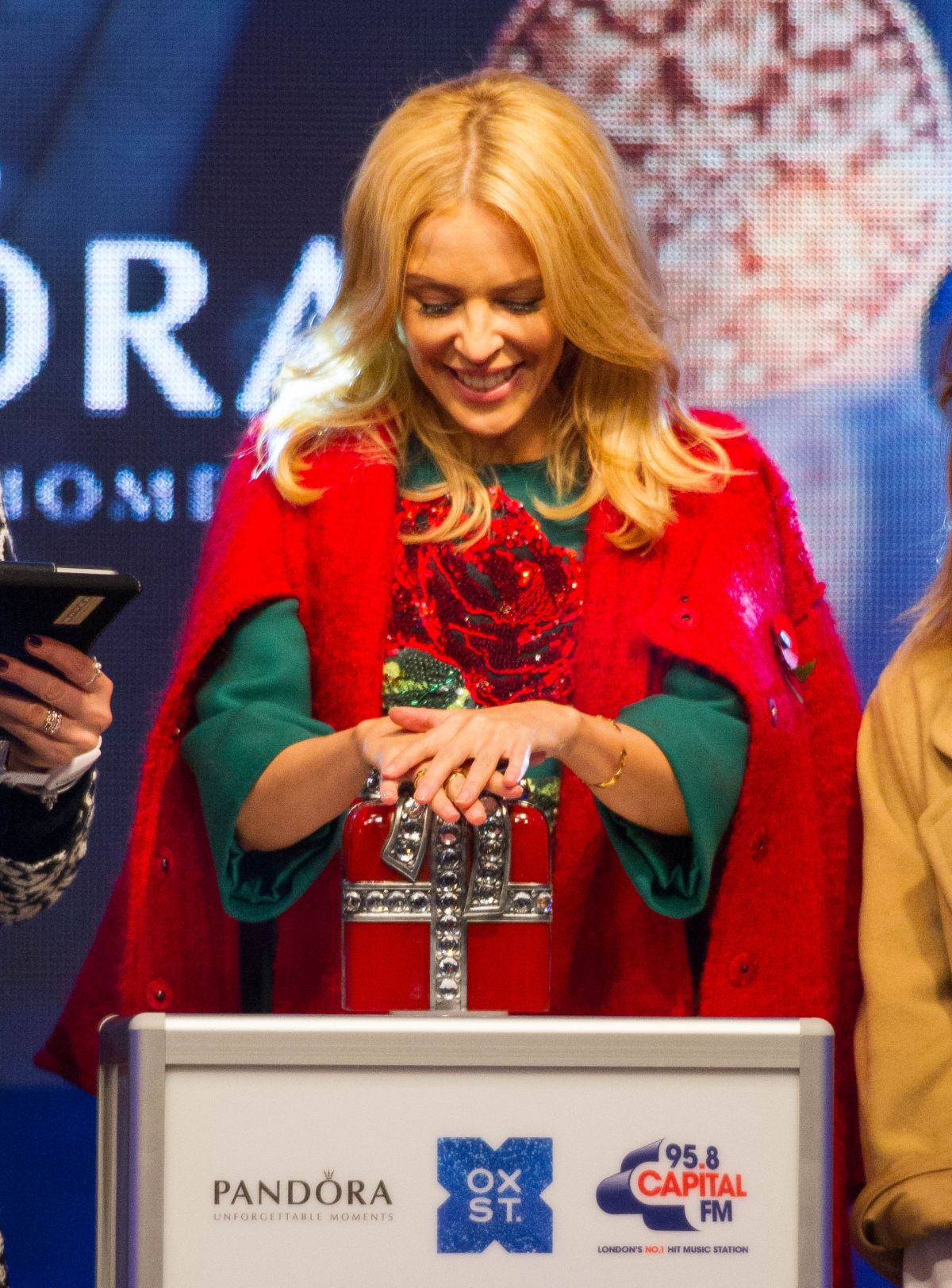 KYLIE MINOGUE at Oxford Street Christmas Lights Switch On Event at ...