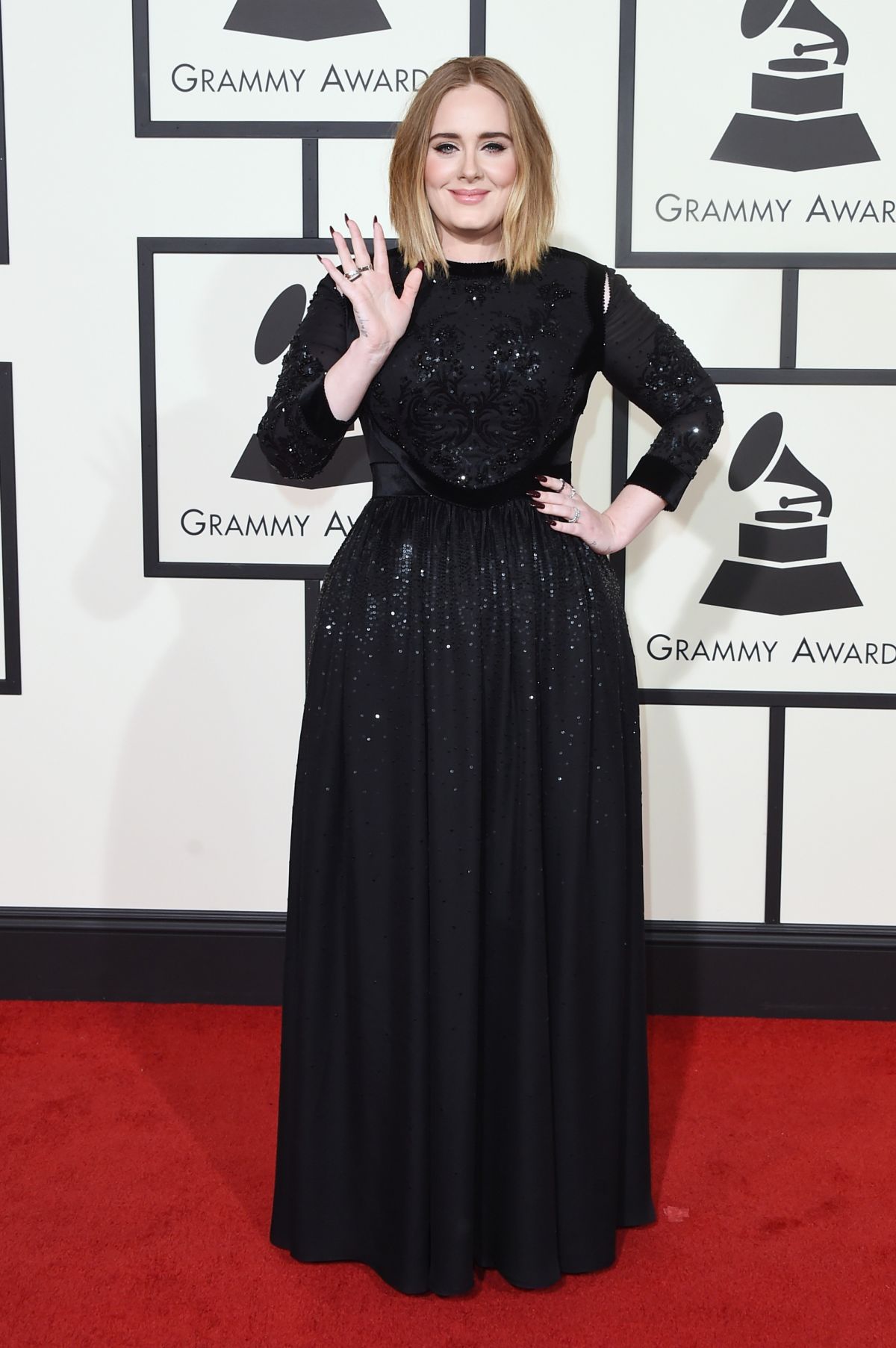 ADELE at Grammy Awards 2016 in Los Angeles 02/15/2016 - HawtCelebs ...
