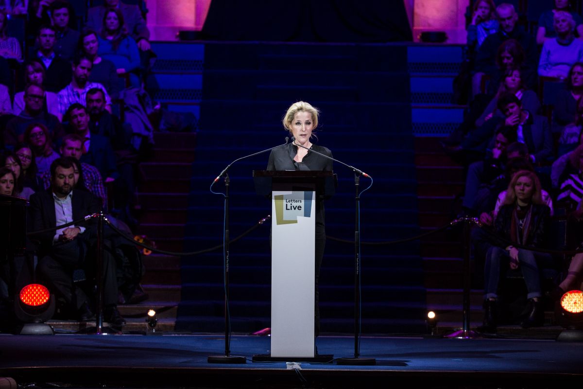 GILLIAN ANDERSON At Letter Live 2016 At Freemasons Hall In London 03 