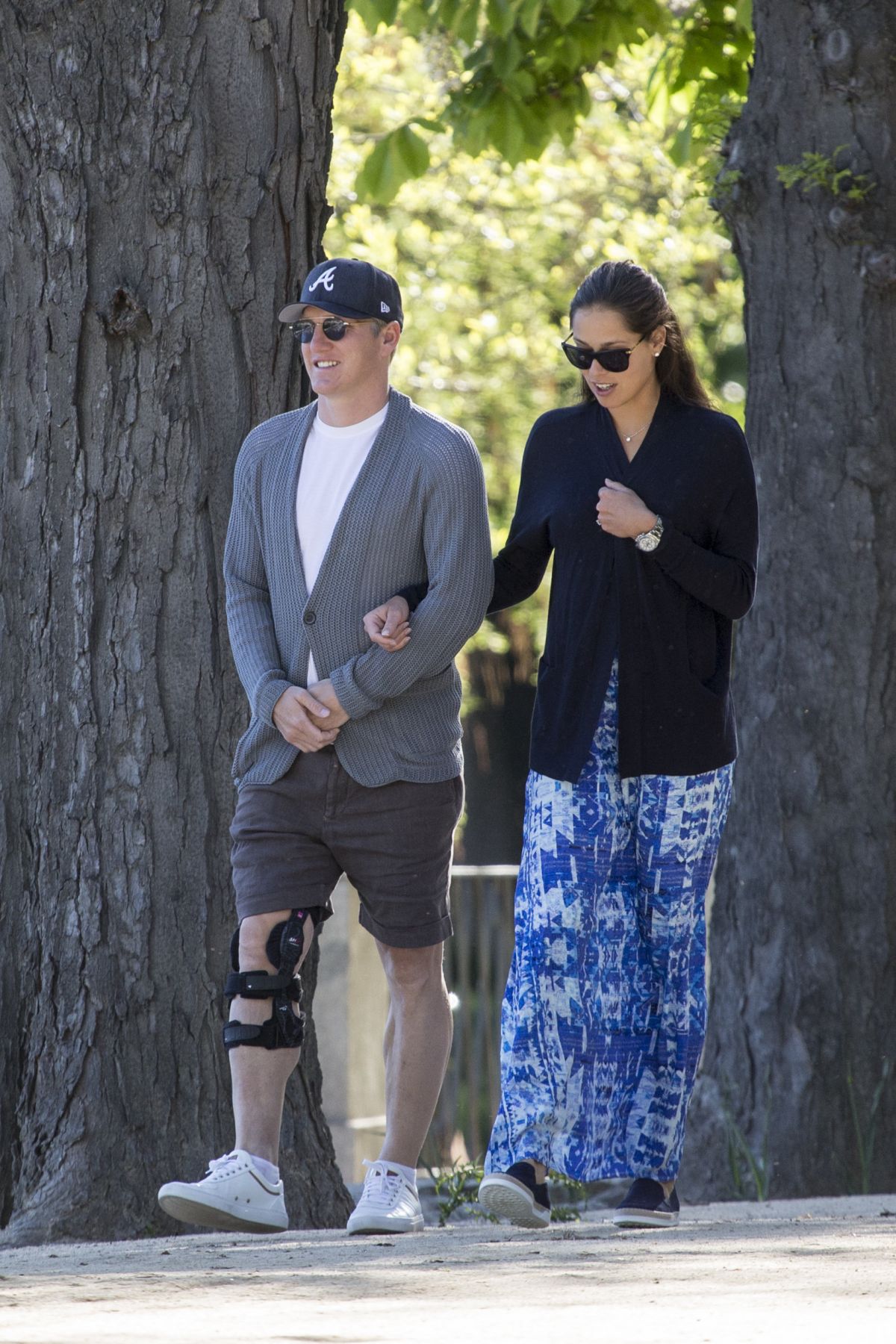 ANA IVANOVIC and Bastian Schweinsteiger Out in Madrid 04/30/2016