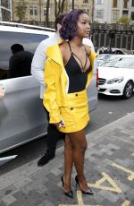 JUSTINE SKYE at Topshop Unique Show in London 02/19/2017