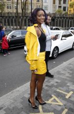 JUSTINE SKYE at Topshop Unique Show in London 02/19/2017