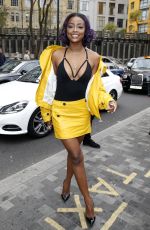 JUSTINE SKYE at Topshop Unique Show in London 02/19/2017