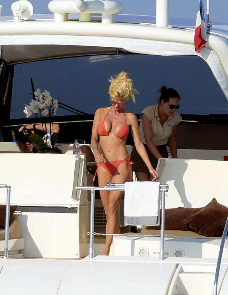 Victoria Silvstedt In Bikini At A Yacht In St Tropez 06 18 2017 Hawtcelebs