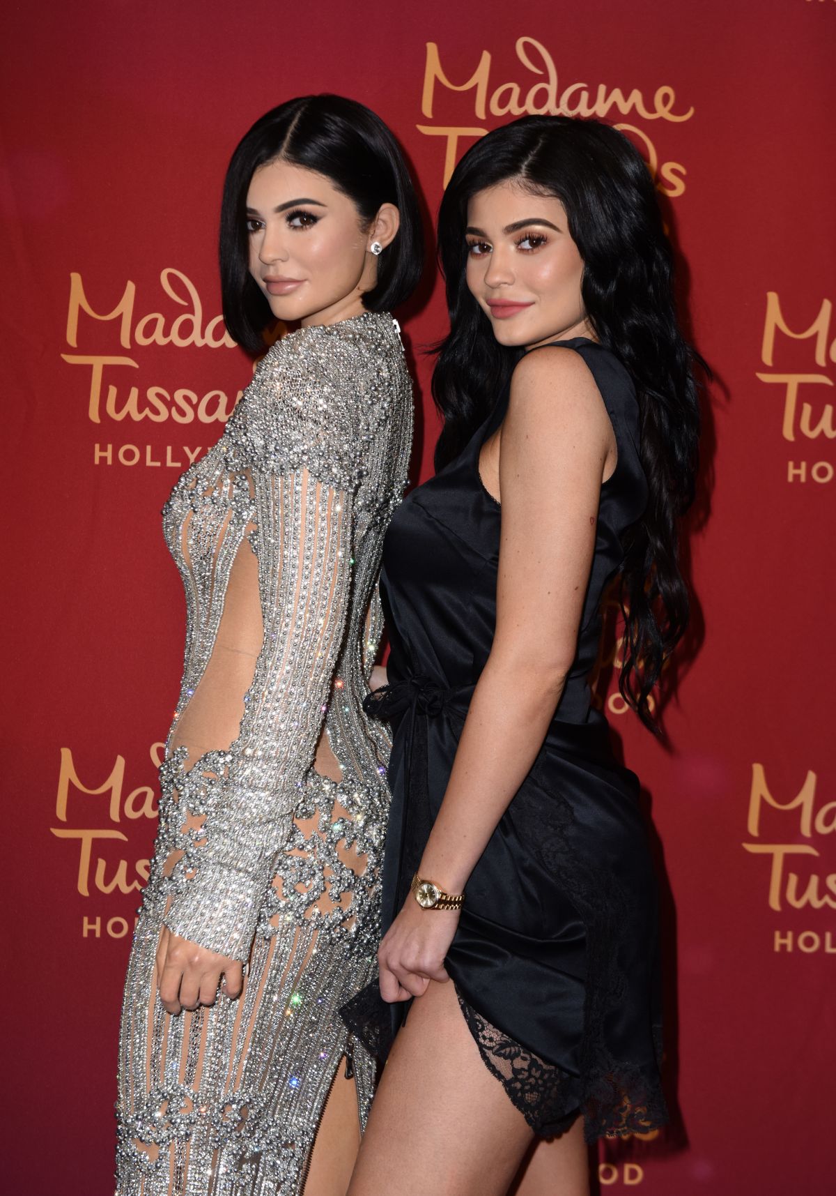KYLIE JENNER Unveils Her New Wax Figure At Madame Tussauds Hollywood In 