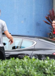 Adriana Lima Heading at the Gym