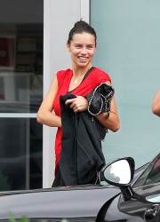 Adriana Lima Heading at the Gym