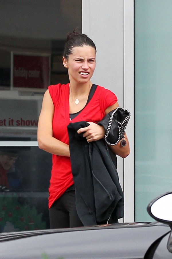 Adriana Lima Heading at the Gym