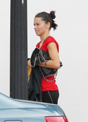 Adriana Lima Heading at the Gym