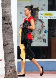 Adriana Lima Heading at the Gym