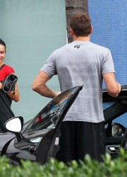 Adriana Lima Heading at the Gym