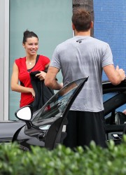 Adriana Lima Heading at the Gym