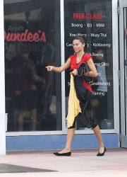 Adriana Lima Heading at the Gym