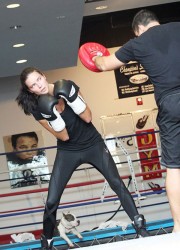 Adriana Lima at Boxing Session