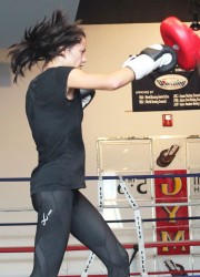 Adriana Lima at Boxing Session