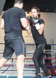 Adriana Lima at Boxing Session
