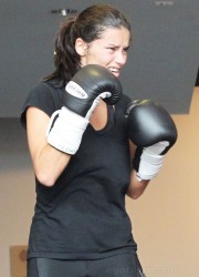 Adriana Lima at Boxing Session