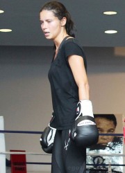 Adriana Lima at Boxing Session