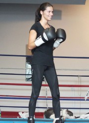 Adriana Lima at Boxing Session