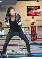 Adriana Lima at Boxing Session