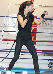 Adriana Lima at Boxing Session