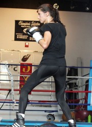 Adriana Lima at Boxing Session