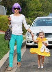 Alessandra Ambrosio Out For Kids Halloween Party in Los Angeles