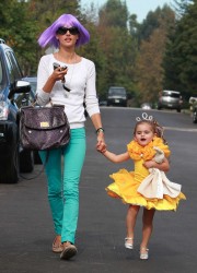 Alessandra Ambrosio Out For Kids Halloween Party in Los Angeles