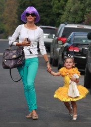 Alessandra Ambrosio Out For Kids Halloween Party in Los Angeles