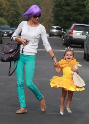 Alessandra Ambrosio Out For Kids Halloween Party in Los Angeles