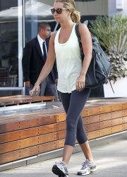 Ashley Tisdale Heading to the Gym