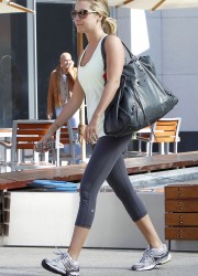 Ashley Tisdale Heading to the Gym